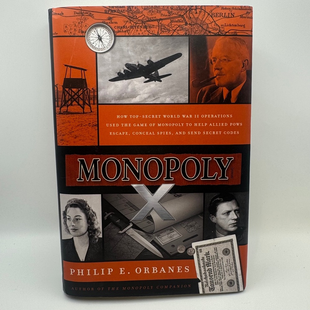 Monopoly X Philip E Orbanes WWII Espionage POW Escape History Book 1st Ed 2025